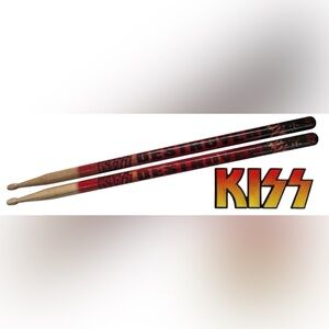KISS DESTROYER DRUMSTICKS COOPERSBURG COLLECTIBLES WOODEN 2007 KISS CATALOG